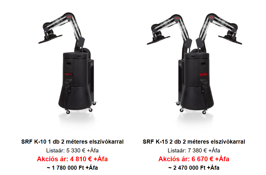 esta srf-k berendezések
